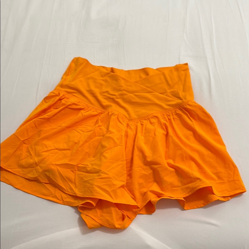 Aerie Bright Orange Skort